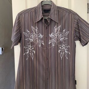 Men's Striped Short Sleeve Shirt